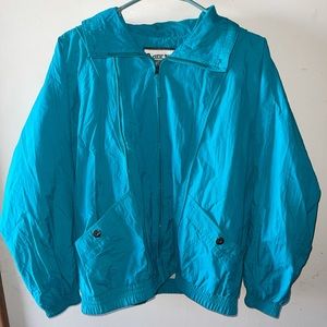 Vintage Pacific Trail Teal Windbreaker Jacket